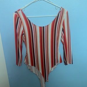 Colorful Striped bodysuit